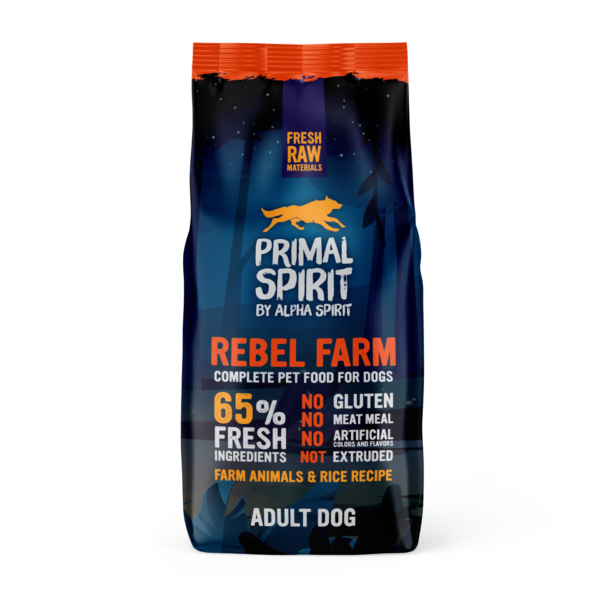Primal Spirit by Alpha Spirit - Rebel Farm 65% - Alimento para perros