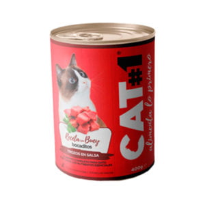 Cat1 humedo buey 300x300 - CAT-1 Humedo Ternera y Cereales 400gr