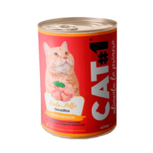 Cat1 humedo pollo 300x300 - CAT-1 Humedo Pollo y Cereales 400gr