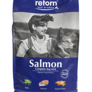RETORN SALMON FRONTAL REGULAR BITE 300x300 - Retorn - Pienso sabor Salmón Sin Cereales - Comida natural para perros