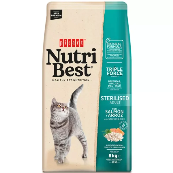 PICART - NutriBest - gato adulto esterilizado Salmon & Arroz