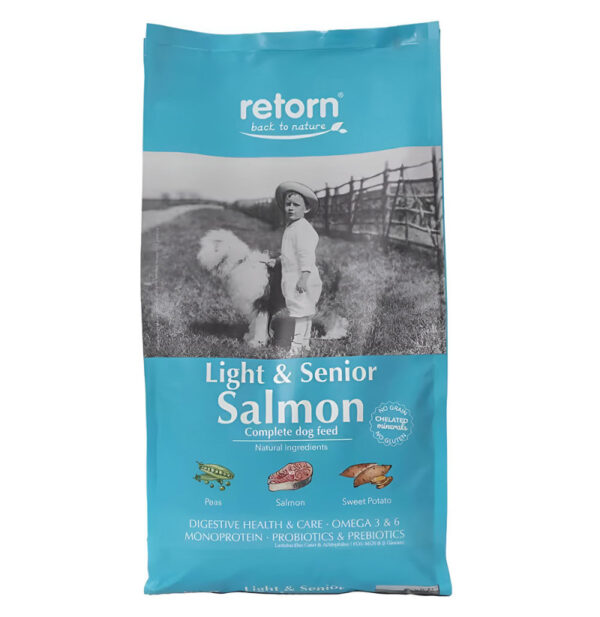 Retorn - Light & Senior - Perro adulto - Pienso sabor salmon