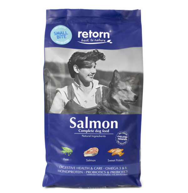 Retorn - Salmon (Small bite) croqueta pequeña - Perro adulto - Pienso sabor salmon