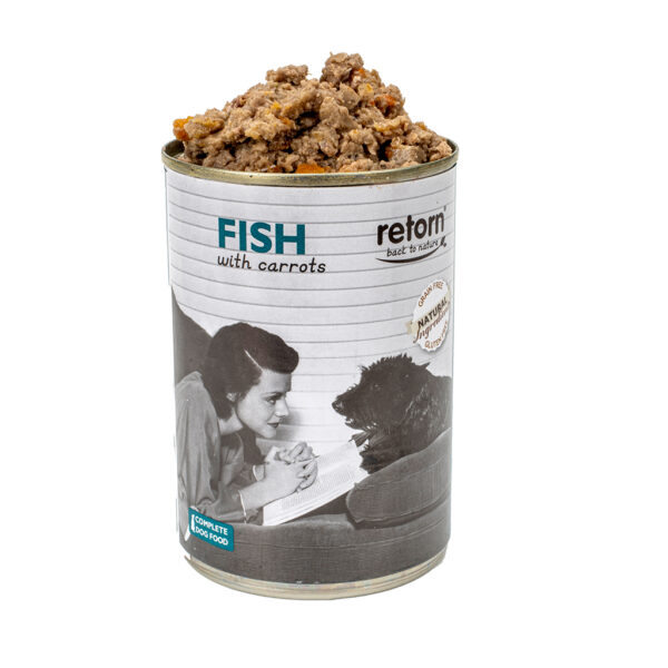 Retorn - Lata para perro de pescado con zanahorias 400Gr