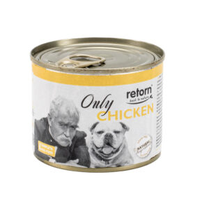 Retorn - Lata para perro de pollo (Only pollo) 185Gr