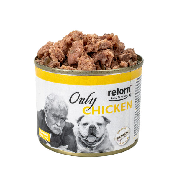 Retorn - Lata para perro de pollo (Only pollo) 185Gr