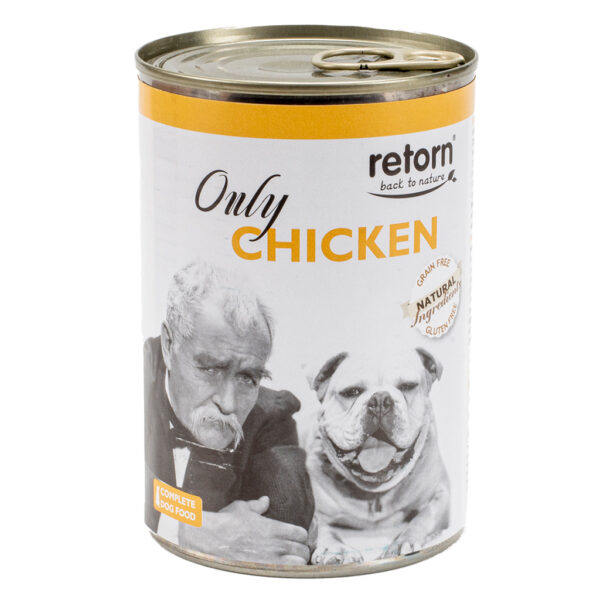 Retorn - Lata para perro de pollo (Only pollo) 400Gr