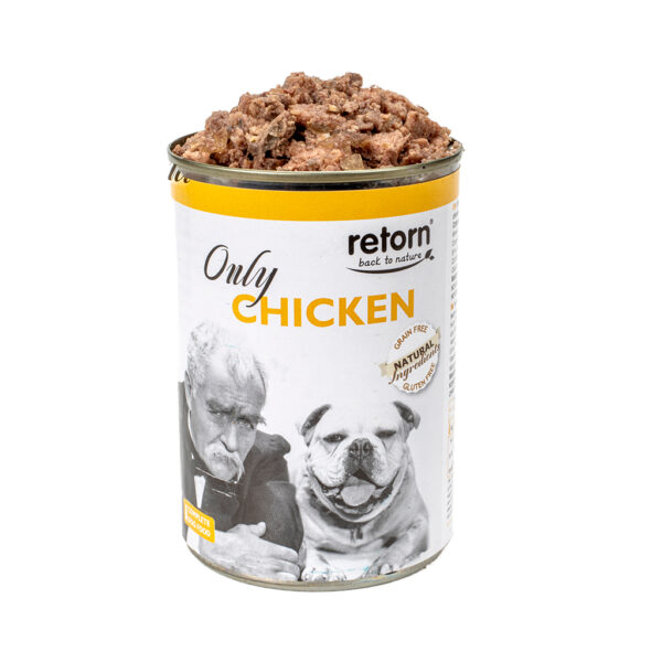 Retorn - Lata para perro de pollo (Only pollo) 400Gr