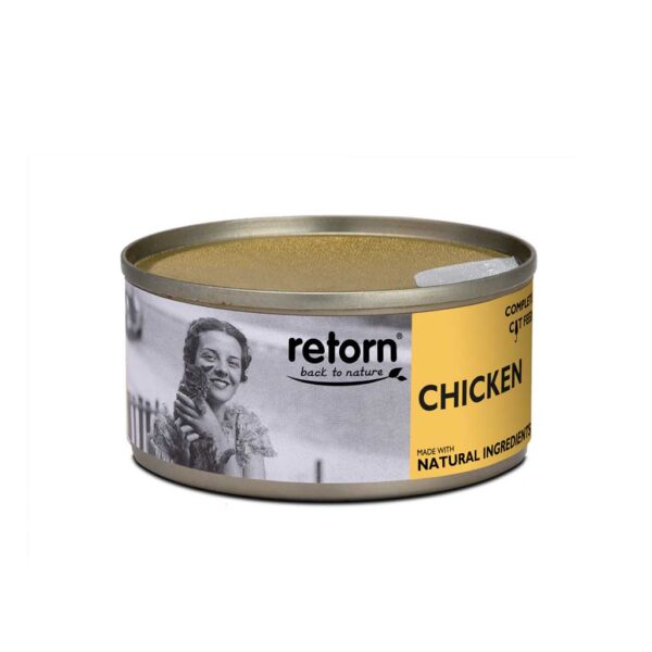 Retorn - Lata para gato de pollo 80Gr