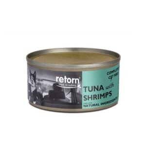 Retorn - Lata para gato de atún con gambas 80Gr