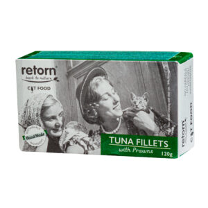 Retorn - Lata para gato de atún natural con gambas 120Gr