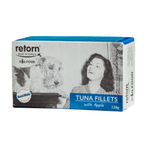 Retorn - Lata para perros de atún con manzana 120Gr