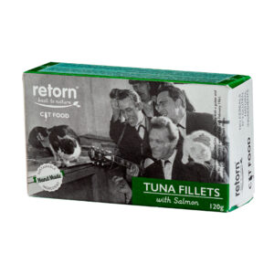 Retorn - Lata para gato de atún natural con salmón 120Gr