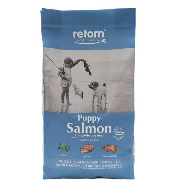 Retorn - Puppy - Perro cachorro - Pienso sabor salmon