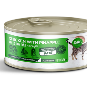 Fresh pate de pollo con piña para gatos adultos